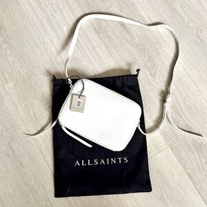 All Saints NWT White Crossbody Purse